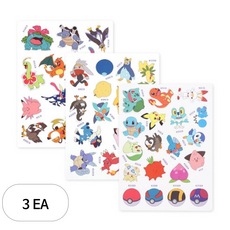 비앤씨 포켓몬스터 진화 자석놀이 3종 세트, 3세트, 47피스