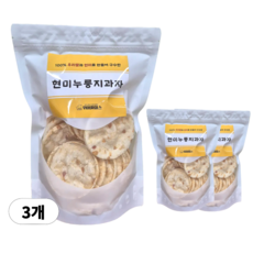 100% 국산 무설탕 당제로 당뇨간식 현미누룽지스낵 위아파머스, 3개, 100g