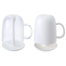 일본 마나 손잡이 양치컵+스탠드 세트 / W613, 화이트 [W613W], 1개