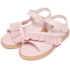 J's mom 女童剪褶緞帶涼鞋靠墊 JD810