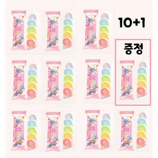 마카롱 무지개 솜사탕 다섯가지 맛 어린이집 선물 아이 간식, 12g, 11개