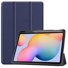 갤럭시탭 S6 라이트 lite 호환 SM-P610 SM-P615 스마트 북커버 케이스, 네이비