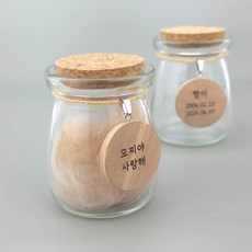 샤이니폴 반려동물 털보관함 반려견 반려묘 유치보관함 메모리얼보관함 메모리얼스톤보관함 각인서비스, 1개