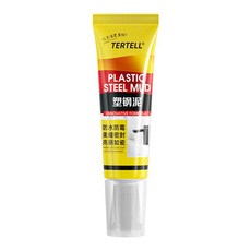 TERTELL 強力塑鋼泥 防水防黴 美縫密封, 1個, 塑鋼泥150ml自帶尖嘴+蓋子