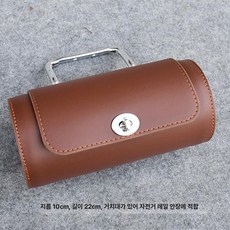 자전거 탑튜브 보관 액세서리 보조 가죽 전기 가방, 1개, 스프링 없는 산악 자전거 안장
