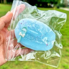 亮燈貓爪捏捏樂 解壓玩具 超軟泥感食玩 減壓玩具, 海鹽胖油條【pvc袋】, 1個