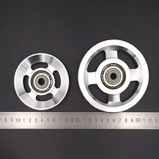 범용 알루미늄 합금 베어링 풀리 휠 직경 73mm&88mm&95mm&110mm&114mm 5 크기 전송 장비에, 04 Diameter 110mm