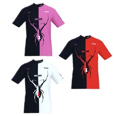 신형) 레드백 배색카라티 볼링티셔츠 볼링용품 운동복 운동티셔츠 땀흡수잘되는티셔츠 동호회티셔츠 볼링카라티 볼링타올