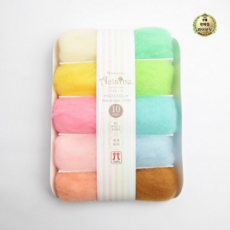 하마나카 브랜드얀 아클렌 펠트 10종 세트 H441-142, 혼합색상(H441-142-5), 1세트