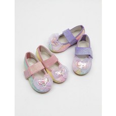 여아 하트 리본 밴드 구두 120707