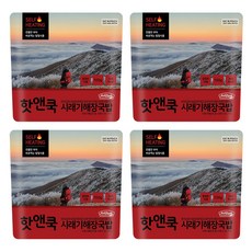 이지밥 핫앤쿡 시래기해장국밥 비화식 발열도시락 등산도시락 전투식량, 4개, 100g