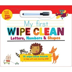 (영문도서) My First Wipe Clean: Letters Numbers & Shapes Hardcover, Little Genius Books, English, 9781953344571