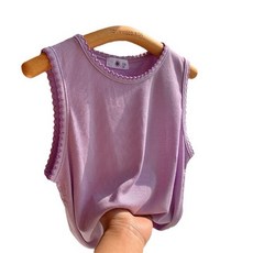 BabyBear 兒童花邊純棉背心，百搭實穿、輕薄透氣