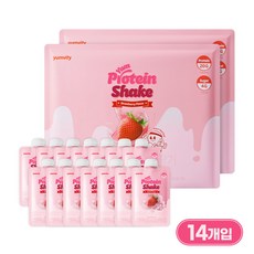 얌비티 얌프로틴 쉐이크 딸기맛, 7회분, 2개