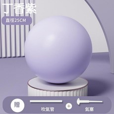 25cm 瑜伽球 普拉提訓練 核心健身器材 加厚防爆, 丁香紫直徑25cm - 升級加厚球壁 / 高強承重 / 安全升級 / 新品上市