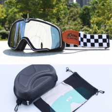 할리 데이비슨 스타일 오토바이 고글 클래식 바이크 헬멧 선글라스 방풍 방진 전체헬멧 반헬멧 호환, Silver, 1개