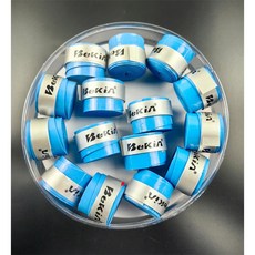 60Pcs 오버그립 슬립 테니스 라켓 그립 패들 액세서리 충격 배드민턴 스쿼시 훈련 스웨트 밴드, W75 Blue 1
