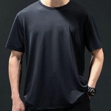 여름 시원 남성 메쉬 티셔츠 라운드넥 - 통기성 좋은 기능성 반팔