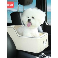 차량용 시트 소형견 고양이 앞좌석 애견 애묘용 커피색+쿨링 매트, 1개, 스모크그레이