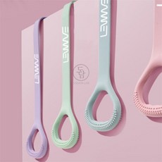 미호스 필라테스용품 다리운동기구 스트레칭밴드, 파스텔 실리콘스트레칭밴드(블루)