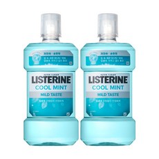 리스테린 쿨민트 마일드 구강청결제, 1L, 2개
