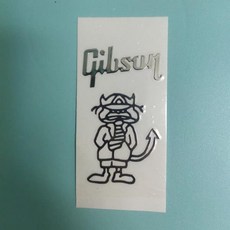 깁슨 시그니처 실버 기타 헤드 로고에 적합한 금속 태그 DIY 일렉트릭 로고 스티커 UV 떼어내는 필름 2352987