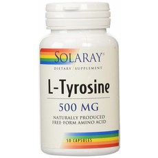 SOLARAY L-酪胺酸膠囊 500mg, 50 件, 1個