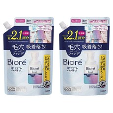 Biore 蜜妮 泡沫卸妝乳 補充包, 2個