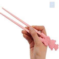 스마일메이커스 실리콘 교정용 젓가락 유아용품, 블루, 1개