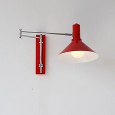 콘센트벽등 조명 관절 거실 장식 접이식 샹들리에 갤러리 책상 북유럽 엔틱 레드 벽 카페, 플러그형 월넛 컬러