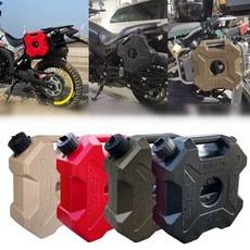 연료 제리켄 오토바이 기름통 휘발유 플라스틱 연료탱크 블랙 리벳 바디 보관, 5L블랙