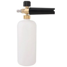 자동차 청소 폼 건 1/4 퀵 커넥터 조정 가능한 1L 고압 비누 램 랜스 세탁기 100bar 220bar