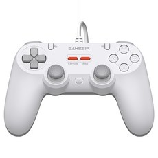 GameSir 蓋世小雞 T3 Lite 有線遊戲手把 復古潮流 PC/Switch多平台兼容, 白, 1個