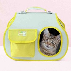 올몰 반려동물 이동가방 옐로 강아지외출가방 반려동물이동가방 고양이가방