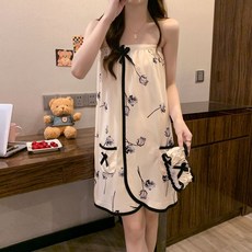 抹胸睡裙浴巾 一片式短款夏季薄款學生少女