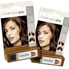 커버유어그레이 터치-업 스틱 4.2g 2개, 짙은 갈색
