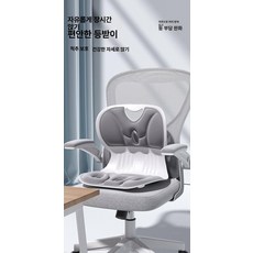 amo 허리디스크의자등받이 허리쿠션(그린 핑크 블랙 블루 그레이), [허리 지지 벨트 교정], 강화형 (L 55-65kg)