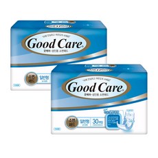 굿케어 요실금 일자패드 속기저귀 일반형 30매 2팩 소변패드 230 x 550 요양병원 환자용 성인기저귀, 2개, 30개입
