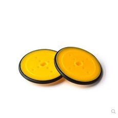 【AI電子】橡皮輪子機器人輪胎TT馬達robot智能車平台小車電子設計玩具, 1個