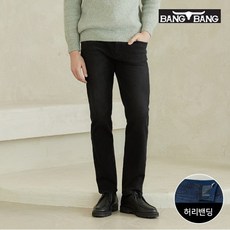 뱅뱅 남성 라이크라 이중직 기모 데님 검정_P350776182 211029