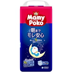 滿意寶寶Mamypoko 兒童系列夜用紙尿褲 晚安褲，超強吸收，整夜乾爽，可愛哆啦A夢圖案, 1個, 超大碼 (2XL)