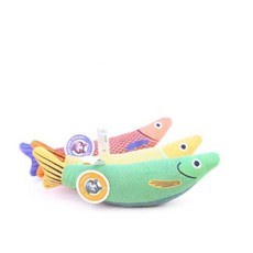 可愛魚造型貓玩具 柔軟舒適 鮮豔色彩 滿足狩獵天性 安全無毒, Multiple Colors, 3個