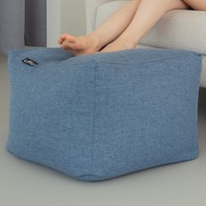 리누 린온 사각스툴 패브릭, 블루진