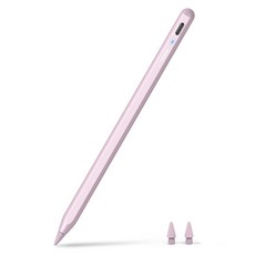 Apple iPad 2018-2025용 메타펜 펜슬 A8 (2배 빠른 충전) 틸트 감도 픽셀 정밀도 iPad 11/10/9/8/7/6세대용 스타일러스 펜 프로 12.9/1, Pink