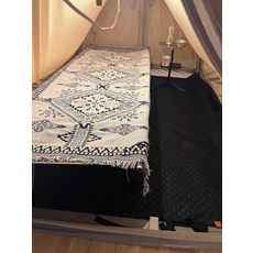 Peel Forest 세련된 코트 커버 캠프 러그 매트 캠프 코트 오르테가 흑백 멀티