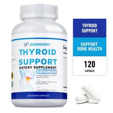 갑상선 지원 - 요오드 L-티로신 함유 에너지 대사 및 체중 감량, 3개, 60정