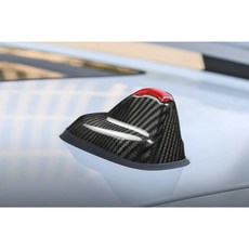 碳黑色真乾碳纖維車頂鯊魚鰭天線蓋 適用於17-21 F60 Countryman, 1個
