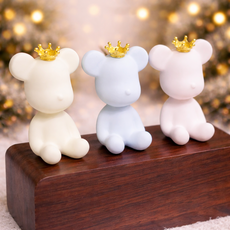 왕관베어브릭석고방향제 호두마루샵 돌웨딩답례품 개업선물 차량용석고방향제/오퓨저, 일반)옐로우_블랙체리