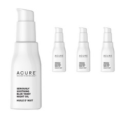 아큐어 시리어슬리 수딩 블루 탠지 나이트 오일, 4개, 30ml