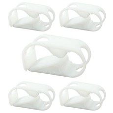 비베토이 5개 2인치 7인치 플라스틱 튜브 클램프 조절 가능한 실험실 핀치 밸브 유량 제어 호스 흰색, 1/8" - 1/4"